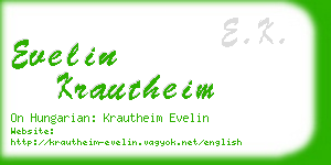 evelin krautheim business card